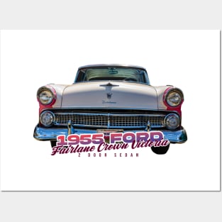 1955 Ford Fairlane Crown Victoria 2 Door Sedan Posters and Art